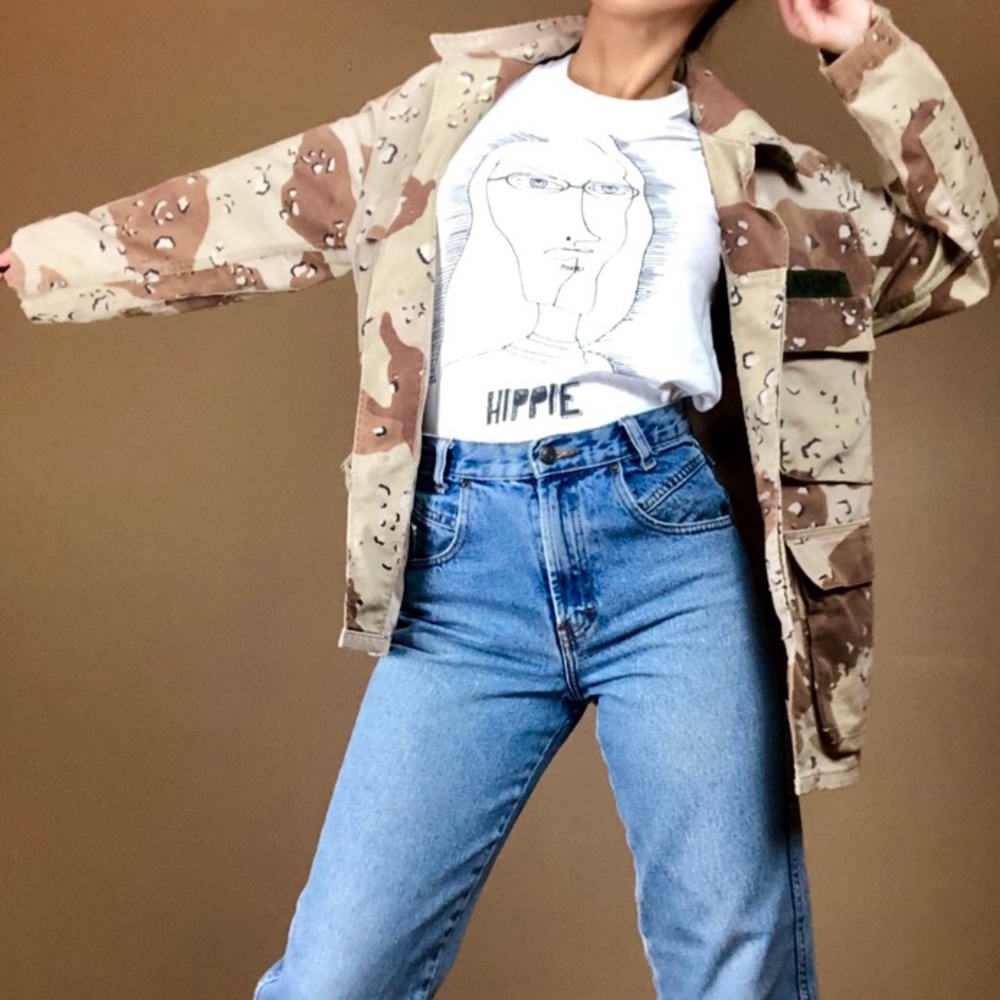 ALL LOVE NO WAR CAMO COAT
